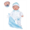 JC TOYS La Baby Caucasian 11 Soft Body Baby Doll Blue Outfit