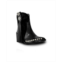 Womens Black Premium Leather And Suede Ankle Boots With Lateral Fringe And Silver Studs Tyro By Bala Di Gala