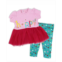 Lily & Jack Baby Girls Short Sleeved Happy Tutu Dress and Leggings 2 Piece Set