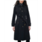 London Fog Womens Single-Breasted Hooded Trench Coat