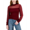 Crave Fame Juniors Illusion Mesh-Sleeve Sweater