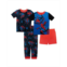 Spider-Man Big Boys Marvel Cotton 4 Piece Pajama Set