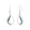 Caribbean Treasures Sterling Silver Pearshaped Abalone Earrings