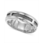 Triton Mens Stainless Steel Ring Comfort Fit Cable Wedding Band