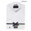 MICHELSONS OF LONDON Mens Slim-Fit Stretch Solid Wing Collar French Cuff Tuxedo Shirt