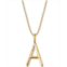 Sarah Chloe Andi Initial Pendant Necklace in 14k Gold-Plate Over Sterling Silver 18