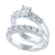 Promised Love Diamond Bridal Set (1/5 ct. t.w.) in Sterling Silver