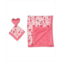 Jesse Lulu Baby Girls 2-Piece Blanket and Toy Security Blanket Set
