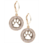 Pet Friends Jewelry Circle Paw Drop Earring