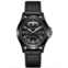 Hamilton Mens Swiss Automatic Khaki Field King Black Leather Strap Watch 40mm