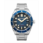 Spinnaker Mens Croft Mid-Size Automatic Regiment Blue with Silver-Tone Solid Stainless Steel Bracelet Watch 40mm
