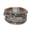 Lonna & lilly Beaded Suede Multi-Row Magnetic Bracelet