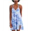 Miken Juniors Knotted Tie-Dye-Print Cover-Up Dress