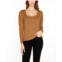 Belldini Womens Kaily K. Square Neck Sweater