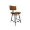 Coaster Home Furnishings 2-Piece Leather Partridge Upholstered Counter Height with Footrest Stools Set