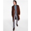 Tallia Mens Classic-Fit Medium Weight Solid Wool Blend Overcoats