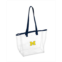 Logo Brands Womens Michigan Wolverines Stadium Clear Tote Bag