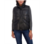 Sebby Collection Womens Faux Leather Puffer Vest
