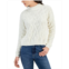 Planet Heart Juniors Cable-Knit Chenille Sweater