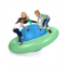 Costway 7.5 FT Inflatable Dome Rocker Bouncer with 6 Handles Fun Outdoor Game