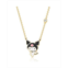 Hello Kitty Sanrio Yellow Gold Plated Crystal Kuromi Necklace - 18 Chain Officially Licensed Authentic