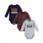Hudson Baby Baby Boys Cotton Long-Sleeve Bodysuits Love Dad 3-Pack