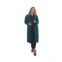 Standards & Practices Womens Plus Size Denim Tencel Hooded Long Trench Coat