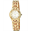 TIMETECH Womens Gold Plated Panther Link Bracelet Dress Watch with White Dial