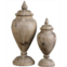 Uttermost Brisco Carved Wood Finials Set of 2