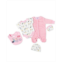 Lily & Jack Baby Girls Mouse 5 Piece Velour Layette Gift Set