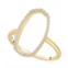 Audrey by Aurate Wrapped Diamond Open Oval Frame Ring (1/10 ct. t.w.) in 14k Gold or 14k White Gold
