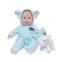 JC TOYS Berenguer Boutique 15 Soft Body Baby Doll Elephant Blue Outfit