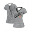 Touch Womens Black San Francisco Giants Hail Mary V-Neck Back Wrap T-shirt