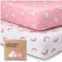 KeaBabies 2pk Soothe Fitted Crib Sheets Neutral Organic Baby Crib Sheets Fits Standard Nursery Baby Mattress