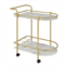 Coaster Home Furnishings Desiree 32 3-Bottle Metal Rack Serving Cart with Casters