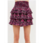 Endless rose Womens Chiffon Floral Printed Mini Skirt