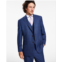 Tayion Collection Mens Classic-Fit Stretch Navy Windowpane Suit Separates Jacket