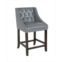 MERRICK LANE Hadleigh Upholstered Counter Stool 24 High Transitional Tufted Counter Stool With Accent Nail Trim