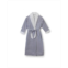 Cassadecor Stria Stripe Fleece and Polyester Bath Robe