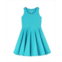 Mightly Toddler Girls Fair Trade Organic Cotton Solid Sleeveless Twirl Dress