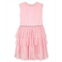 Pink & Violet Toddler Girls Allover Pleated Mesh Tiered Dress
