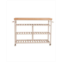 Hillsdale Kennon Kitchen Cart with Natural Wood Top