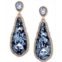 Lonna & lilly Gold-Tone Faceted Blue Teardrop Earrings
