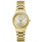 Caravelle Womens Diamond-Accent Gold-Tone Stainless Steel Bracelet Watch 30mm