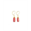 MINU Jewels Womens Rouge Earrings with Red Beads