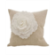 Saro Lifestyle Rose Flower Statement Throw Pillow 18 x 18