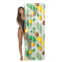 PoolCandy 74 Deluxe Swimming Pool Raft - Clear Tropical Pattern