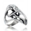 Andrew Charles by Andy Hilfiger Mens Openwork Eagle Ring in Stainless Steel