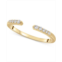 Wrapped Diamond Cuff Ring (1/10 ct. t.w.) in 14k Yellow White or Rose Gold