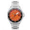 Spinnaker Mens Dumas Automatic Tangerine with Silver-Tone Solid Stainless Steel Bracelet Watch 44mm